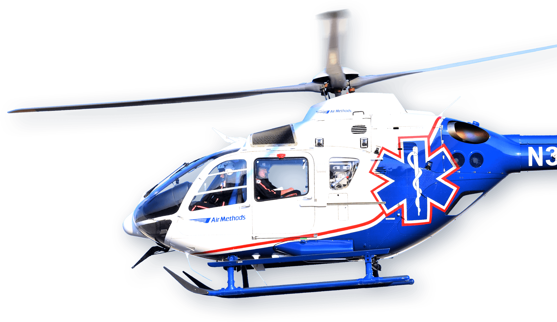 Air Methods helicopter. 